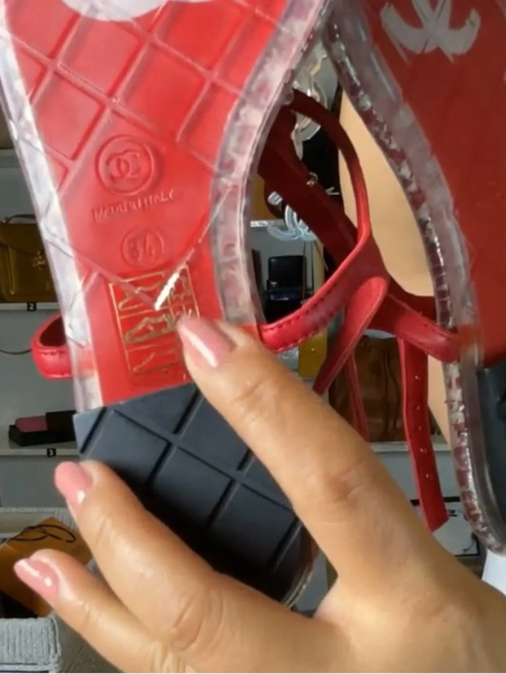 CHANEL designer slingback