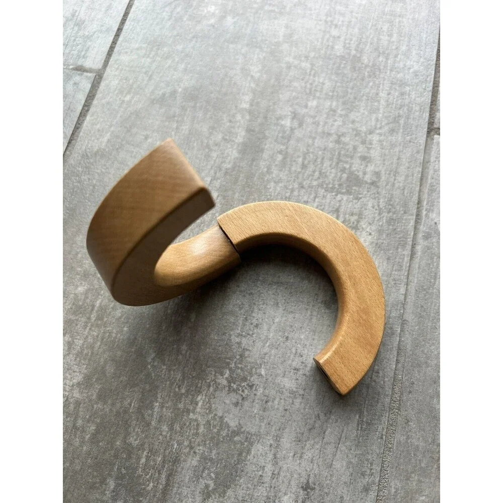 Curtain Tieback Magnetic Clip Decorative Wood Boho Scandinavian Nordic Simple ..