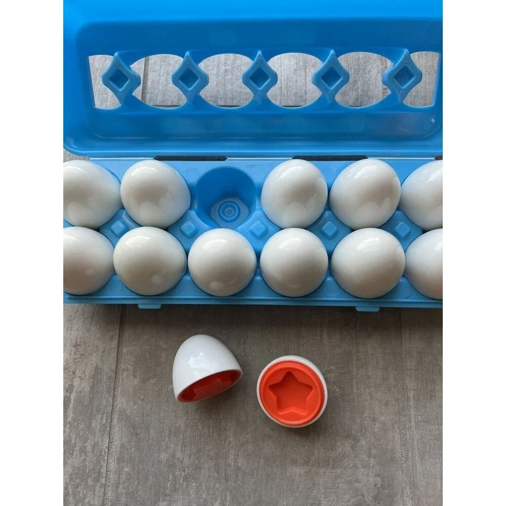 Sorting & Matching Educational Egg Toy Montessori Learning Baby Toddler Play