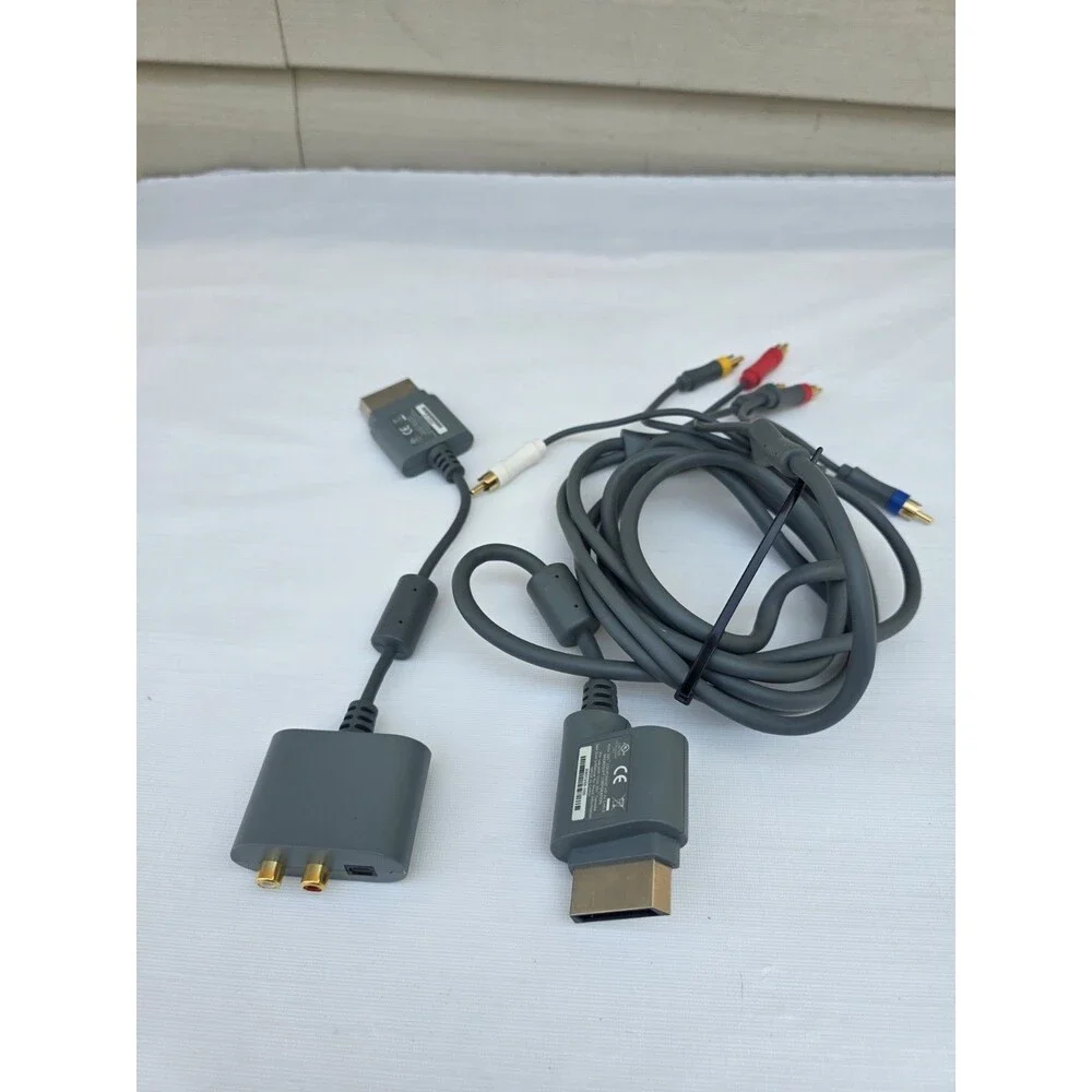 Genuine Original OEM Microsoft Xbox 360 Component Video HD A/V AV Cable/Cables