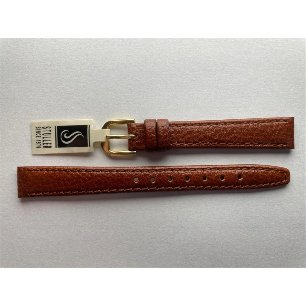 Stuller 12mm Tan Textured Calf Watch Band‎