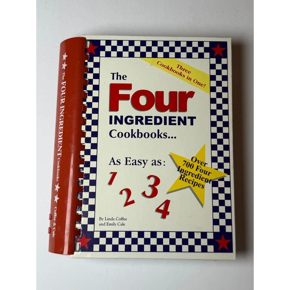 The Four Ingredient‎ Cookbooks Linda Coffee Emily Cale 3-in-1 Spiral