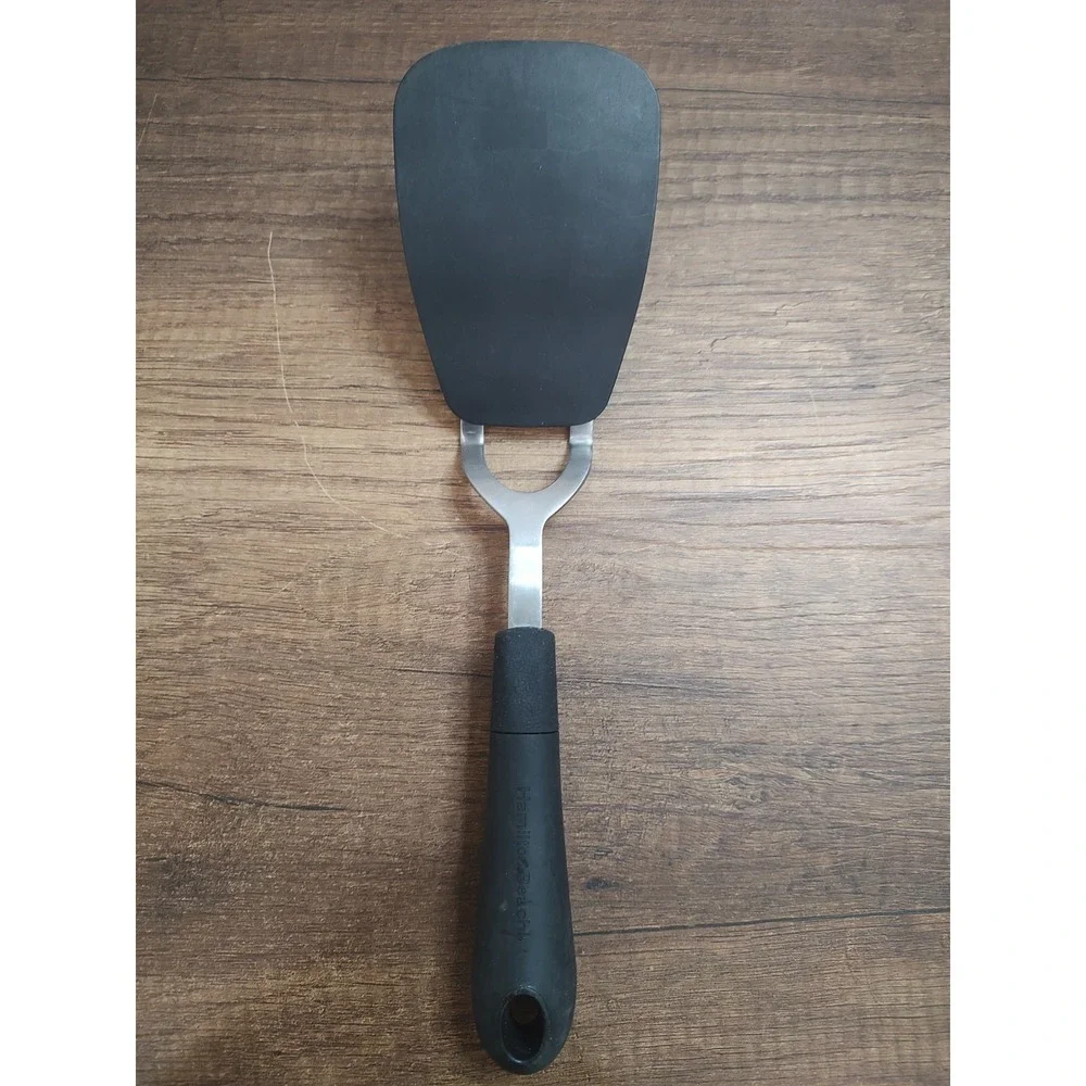 Hamilton Beach Spatula Flipper Turner Rubber Grip Black Handle 12