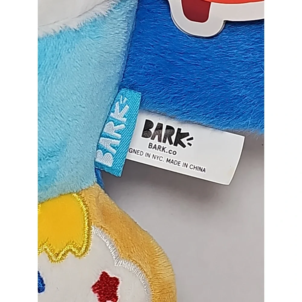 BARK BOX Dog Toy Barry Blue Bird Cookie Large Summer Grill‎ Squeak