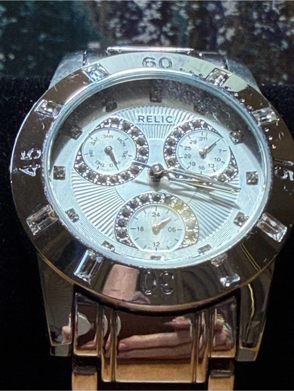 Relic By Fossil 2010s Office‎ Siren Stainless Steel Beth 34mm Watch (VGUC)