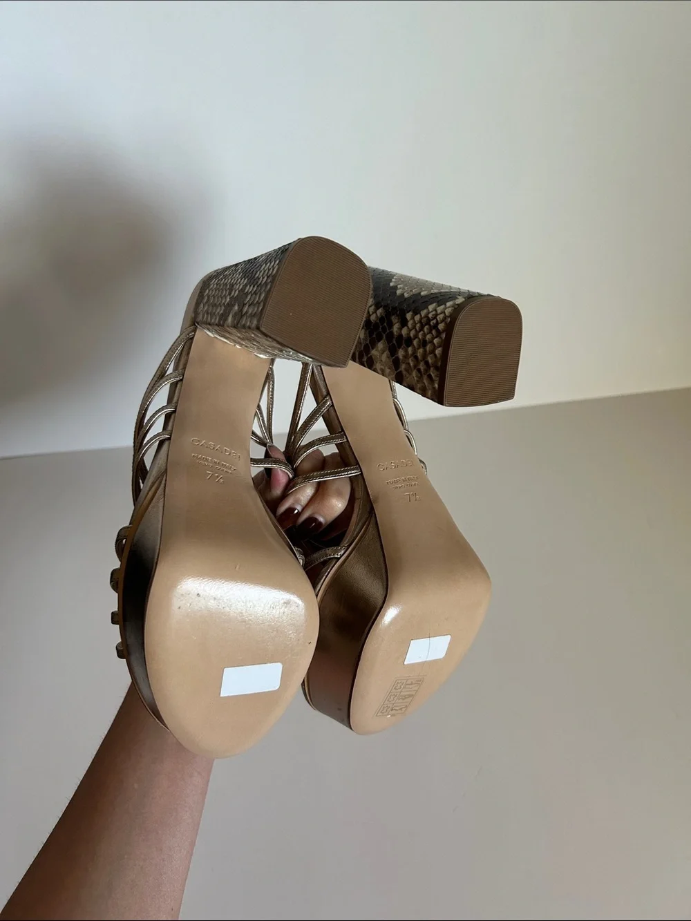 Casadei elegant metallic