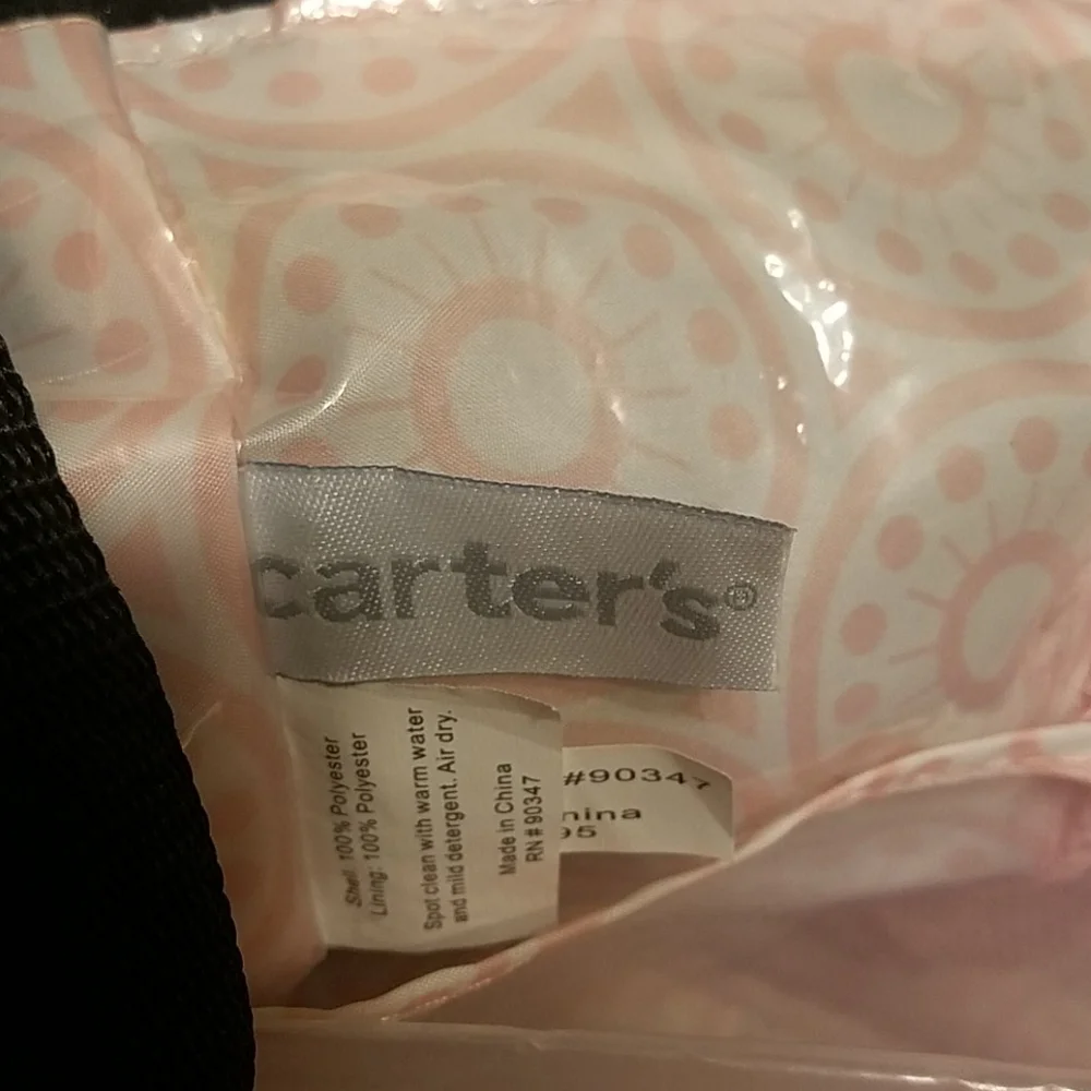 Carters black pink