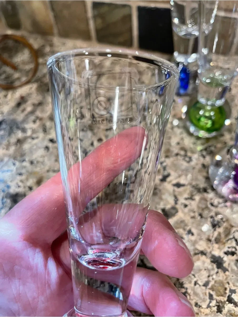 Circleware Colorful Ball Shot Glasses Set of 6