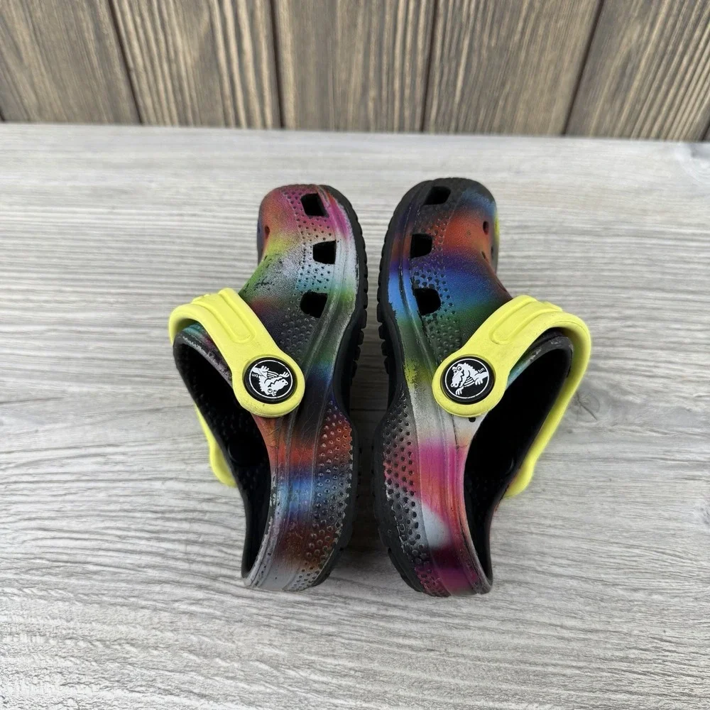 Crocs Classic Solarized Multicolor Toddler Clog Size C 6 Tie Dye