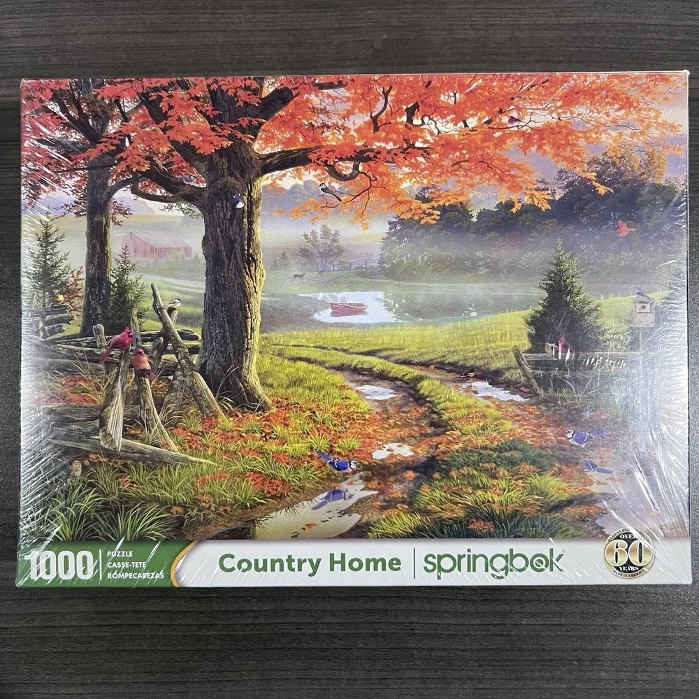 Springbok's 1000‎ Piece Jigsaw Puzzle Country Home Brand New USA Factory Sealed