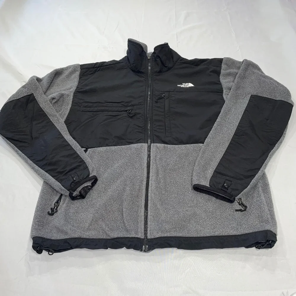 The North Face Denali Polartec Fleece Jacket Mens Medium‎ Grey Black