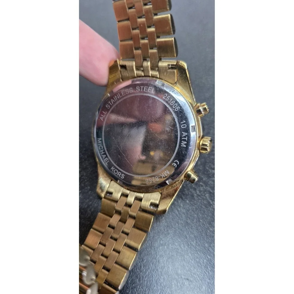 Michael Kors Lexington Chronograph Steel Black‎ Dial Quartz Mens Watch MK8286