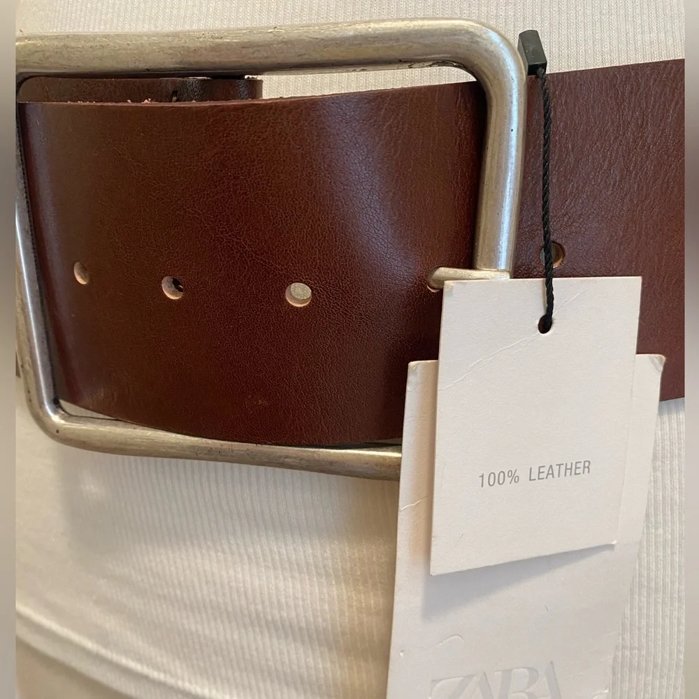 Zara leather belt