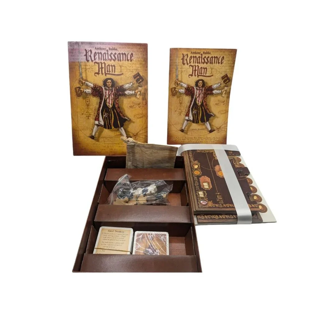 Renaissance Man Board Game By Anthony Rubbo For 1-4 Players Ages 13+