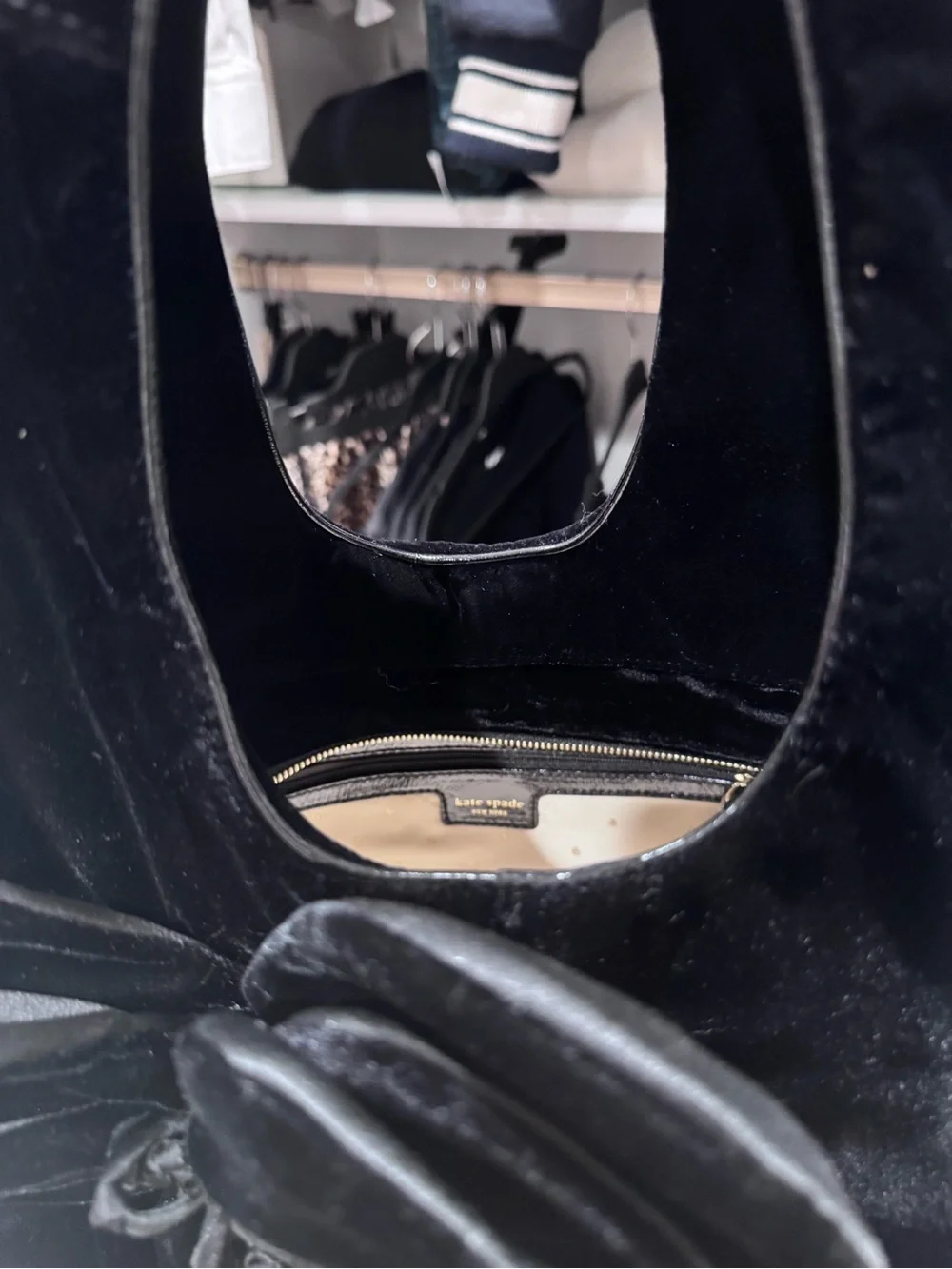 kate spade luxurious black