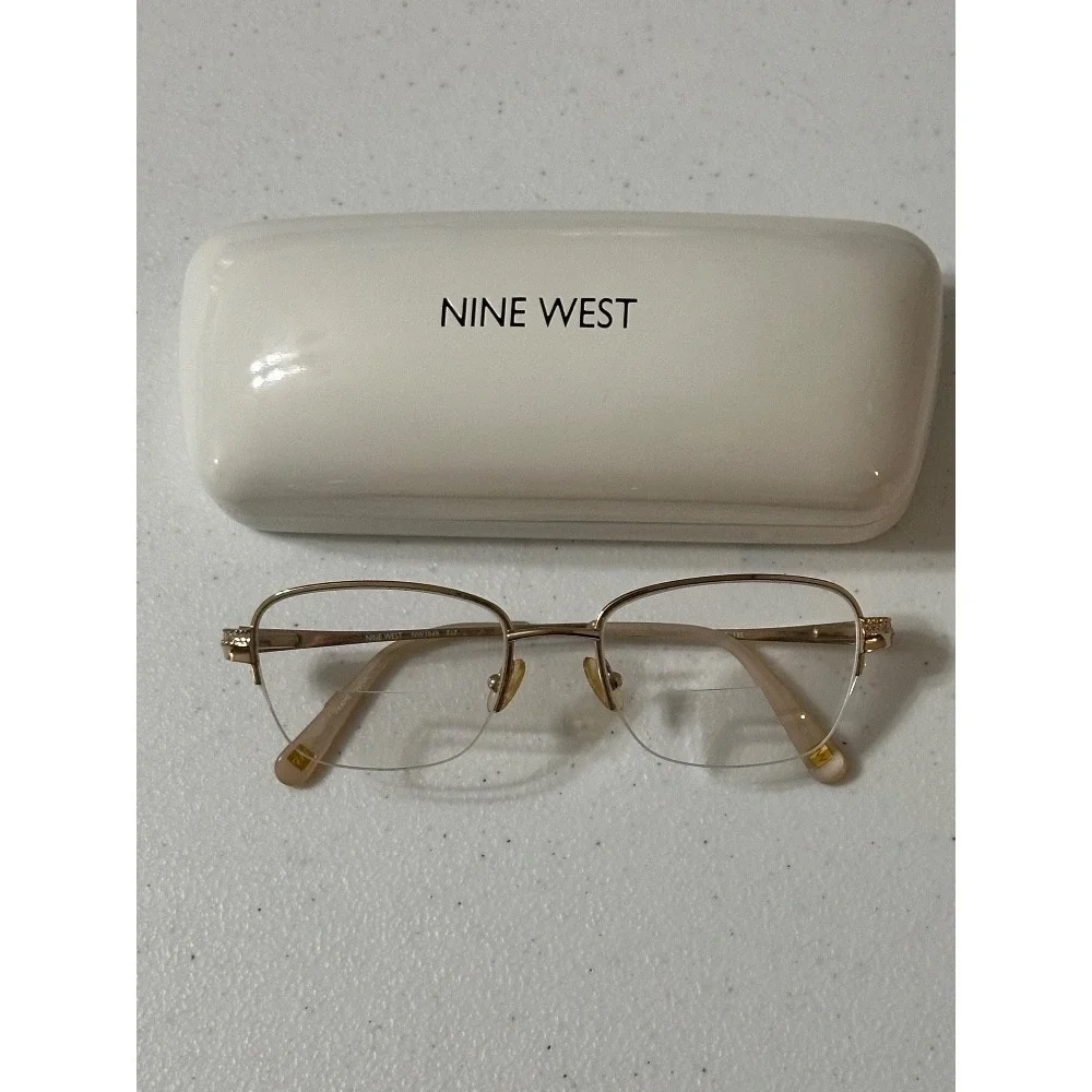 NINE WEST NW 1049 717 AUTHENTIC EYEGLASSES Rose Gold Color‎ 51 18 135