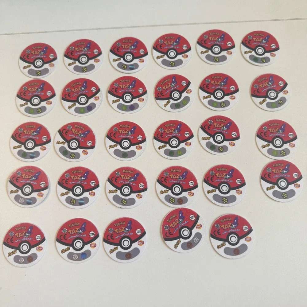 29pc Vintage 2000 Pokemon Tazo Lays Cheetos Collection Pogs Bulbasaur Nidoking