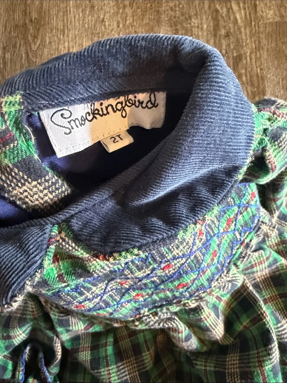 Smockingbird soft plaid