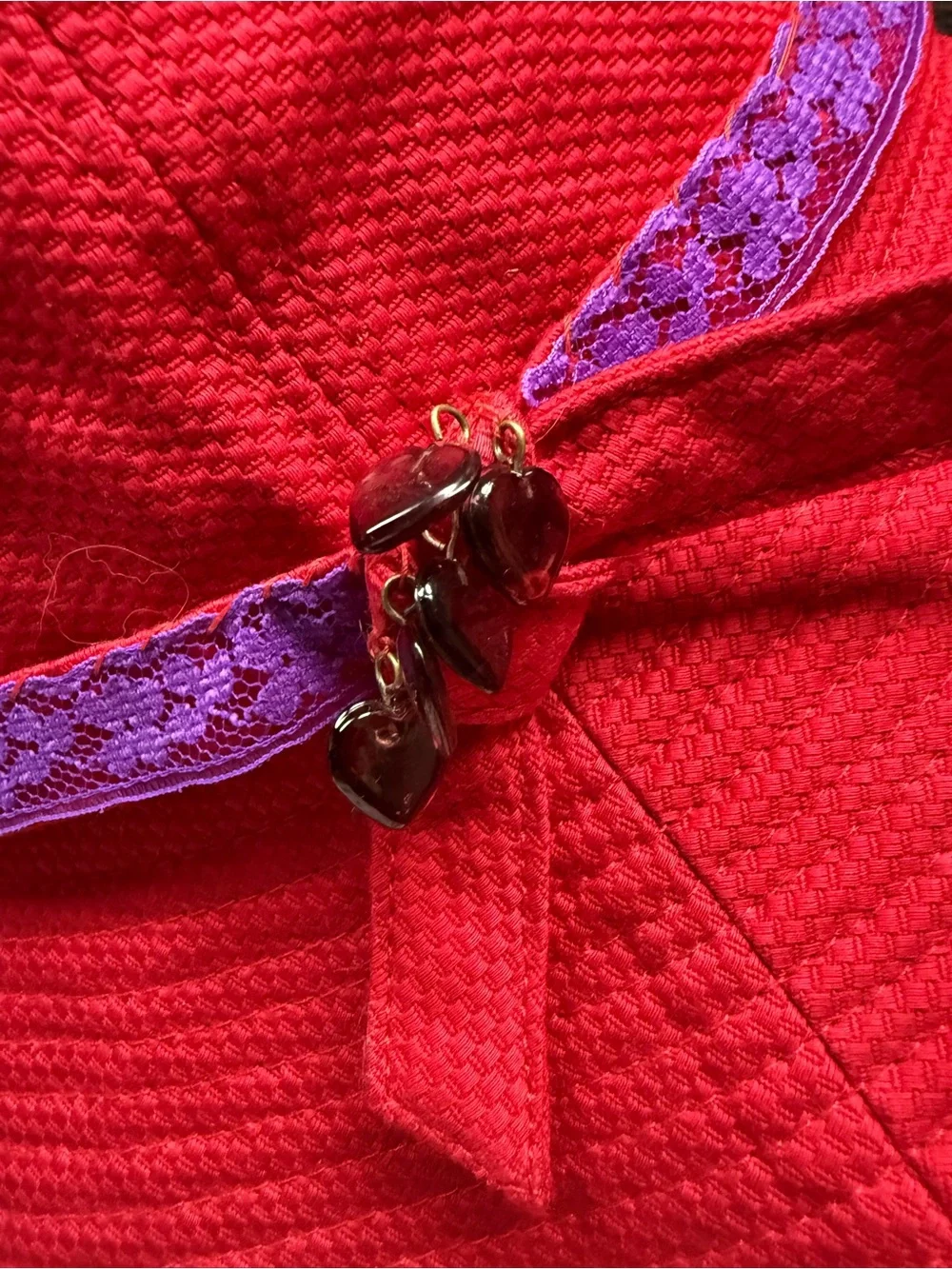 Vintage red wide