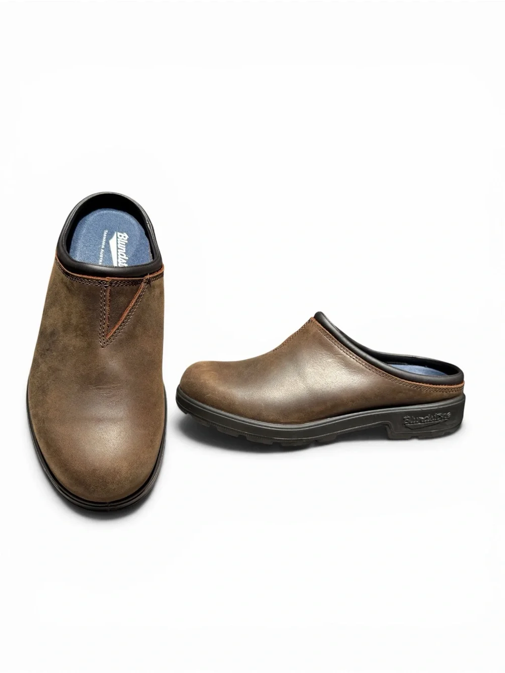 NEW Blundstone Originals #2421 Antique Brown Leather‎ Mule Clogs Men’s US 10