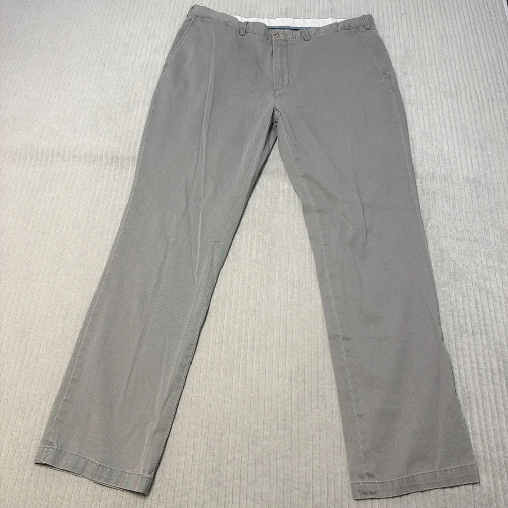 Polo Ralph Lauren Chino Men's Pants 40x35 Tall Gray Straight Fit Casual Preppy