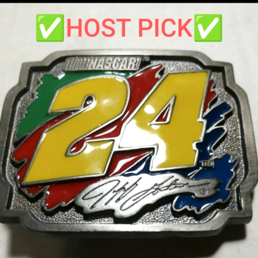 JEFF GORDON 🏁America's Legends #24 Solid Fine Pewter Belt BUCKLE