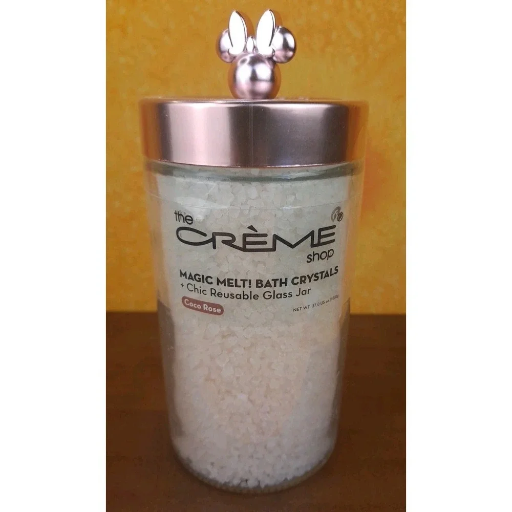 The Crème Shop Magic Melt Bath Crystals Coconut‎ Rose Disney Minnie Mouse 37oz