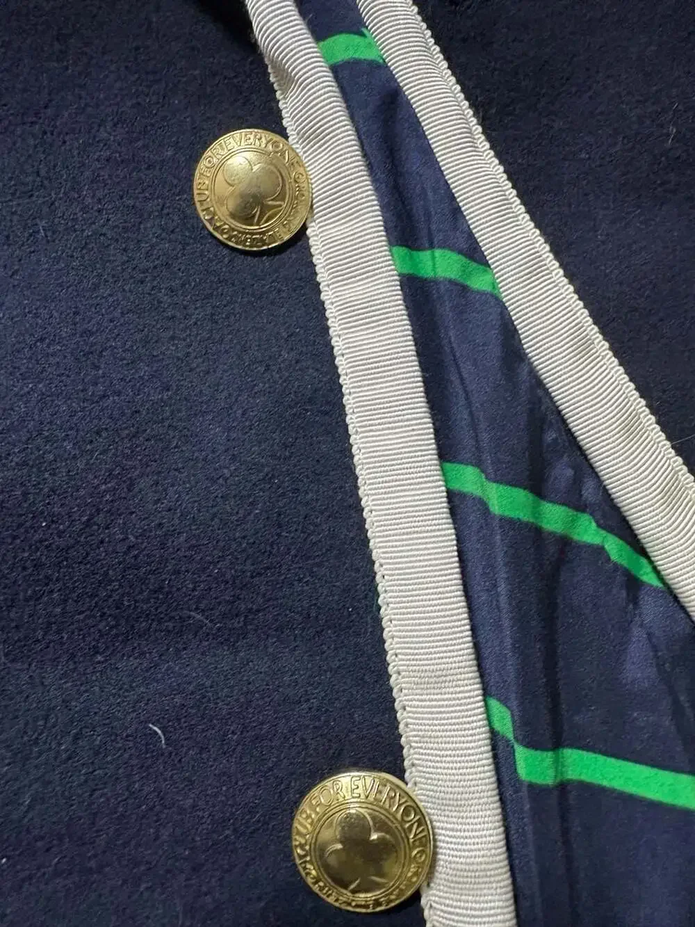Rowing Blazers x Target Youth Navy Blue Blazer with White Piping Gold Buttons