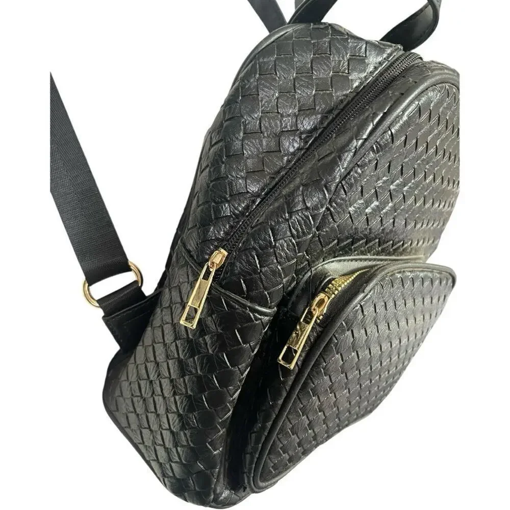 N/A black woven