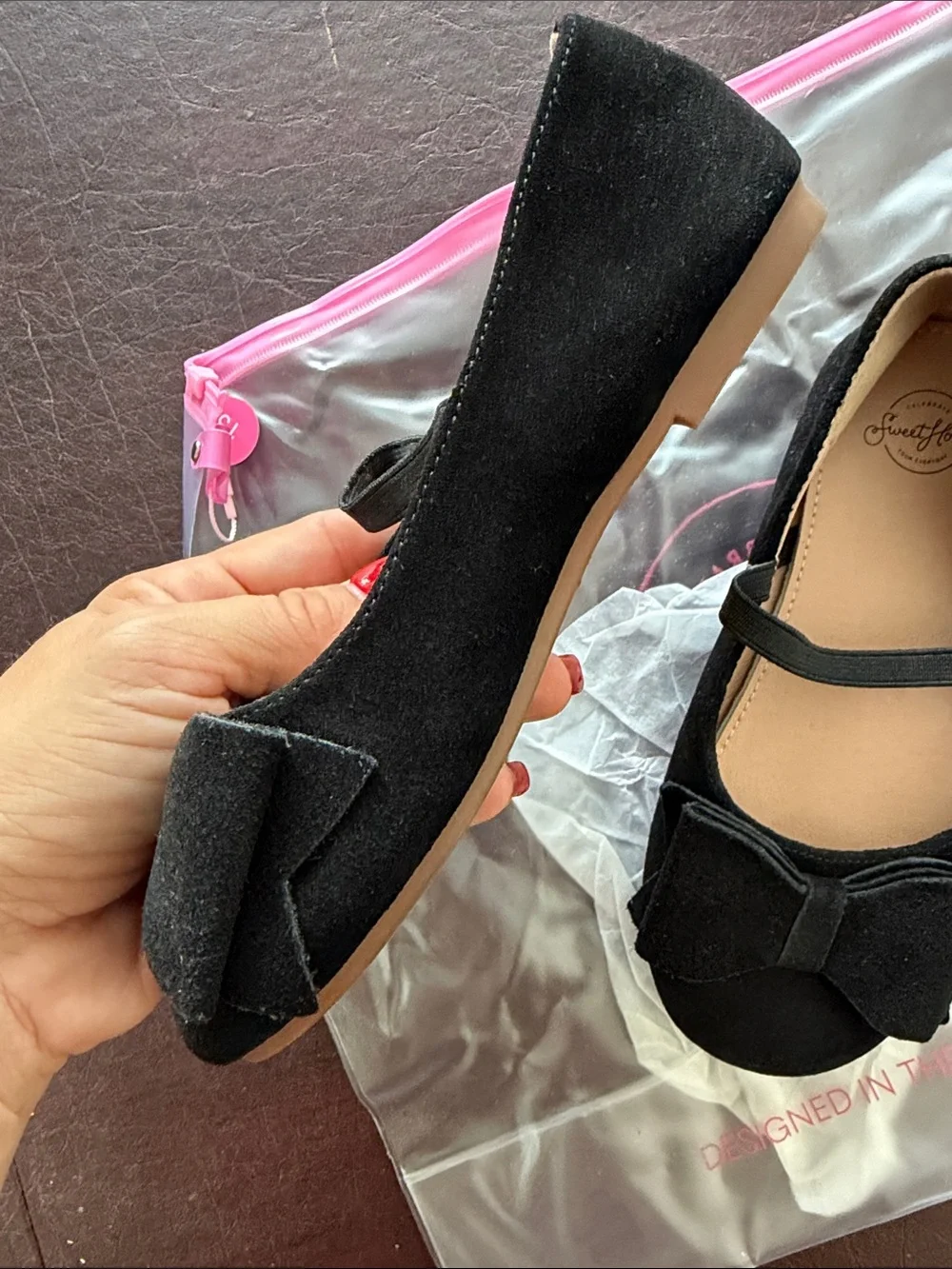 SweetHoney black suede