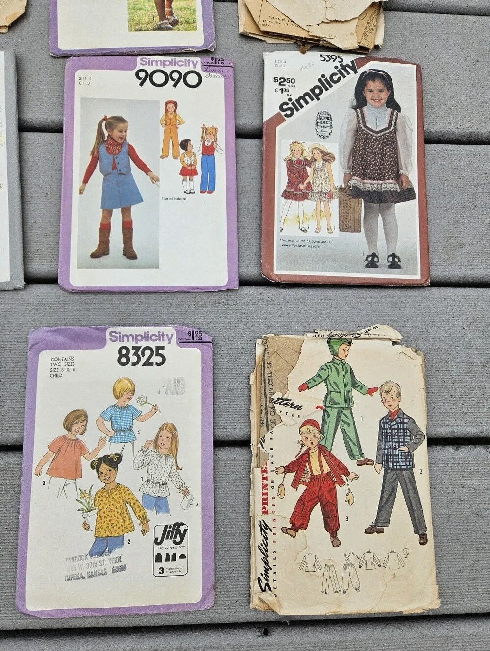 Simplicity assorted vintage
