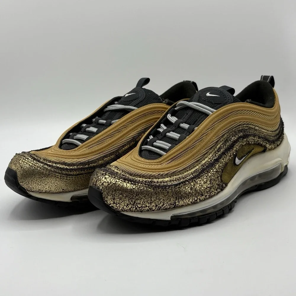 Nike Sneakers Women's GoldAir Max 97 'Cracked Gold' | DO5881 700 2021 Size W‎ 8