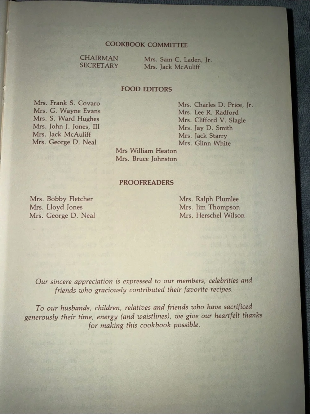 N/A vintage cookbook