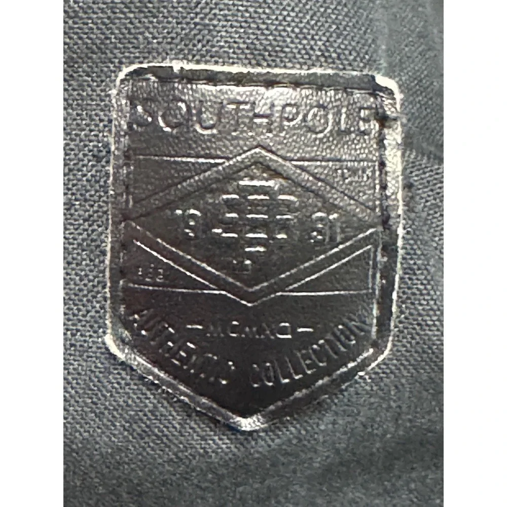 Southpole Fishtail Parka Jacket Mens L Hooded Utility Streetwear Black