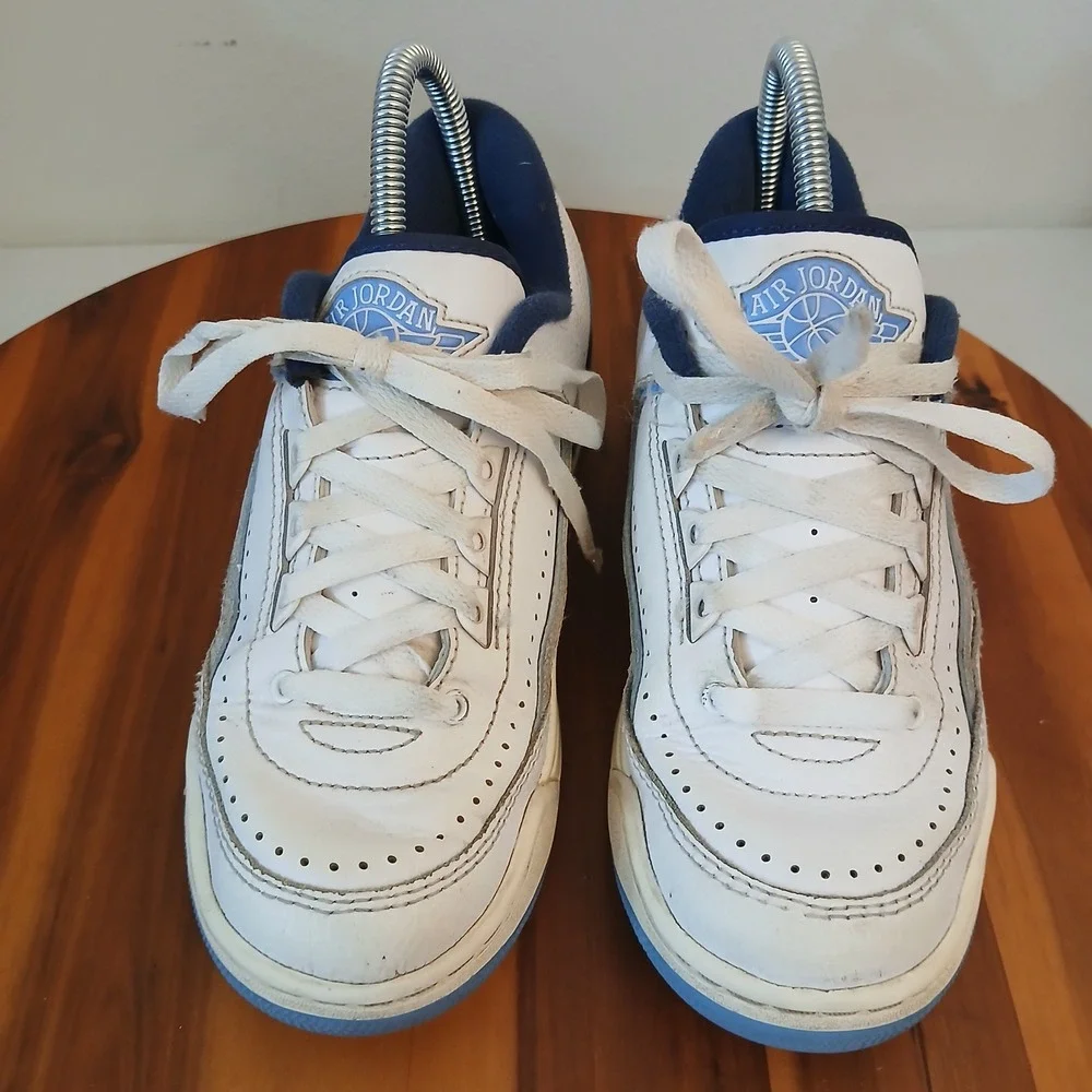 Nike Air Jordan 2/3 UNC Kids 5Y White Blue Shoes Sneakers UNC FD0384-144