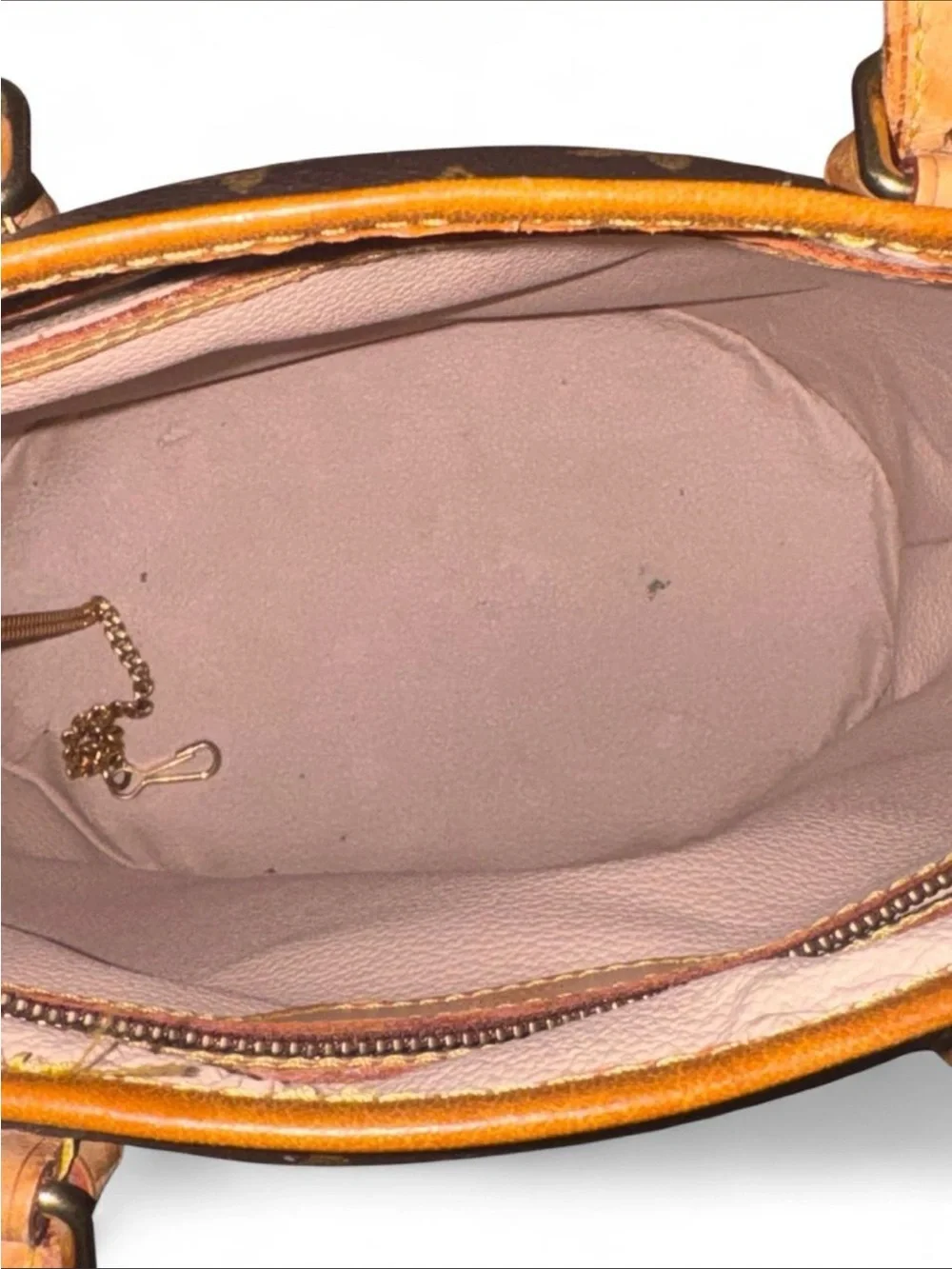 Louis Vuitton leather trim