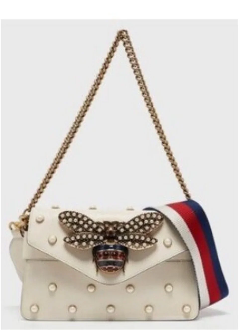 For Trade Gucci Queen Margaret Pearl Bee Bag