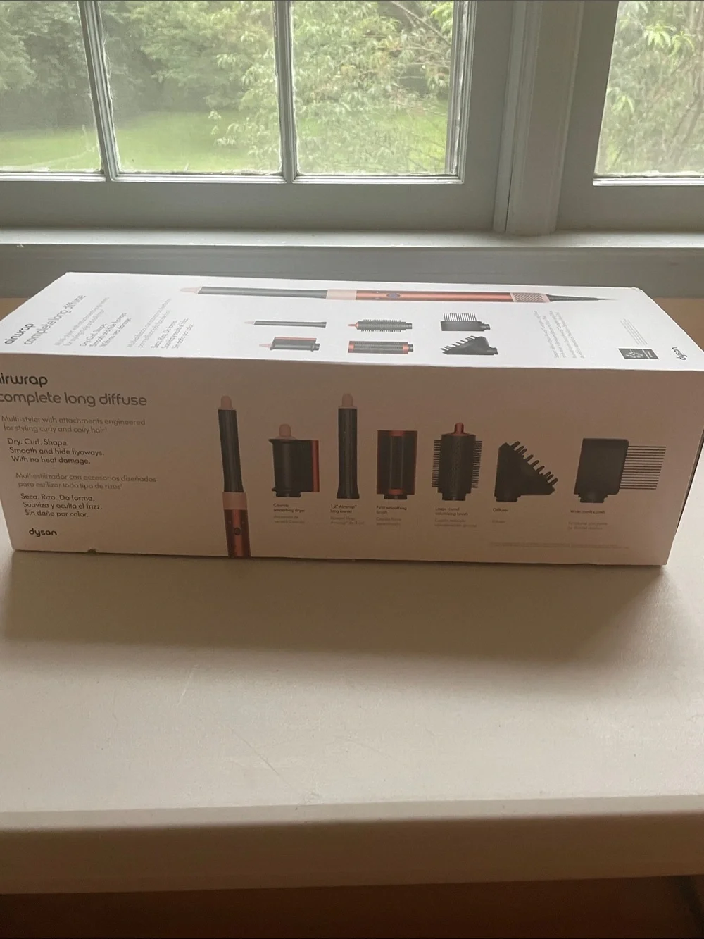 Dyson Special Edition  Strawberry Bronze Air Wrap Multi Styler With Diffuser