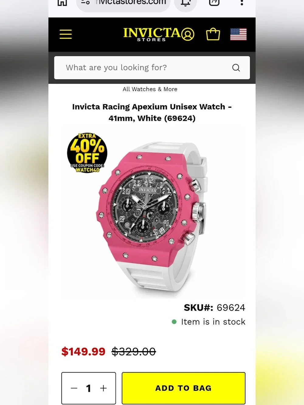 Invicta this impressive