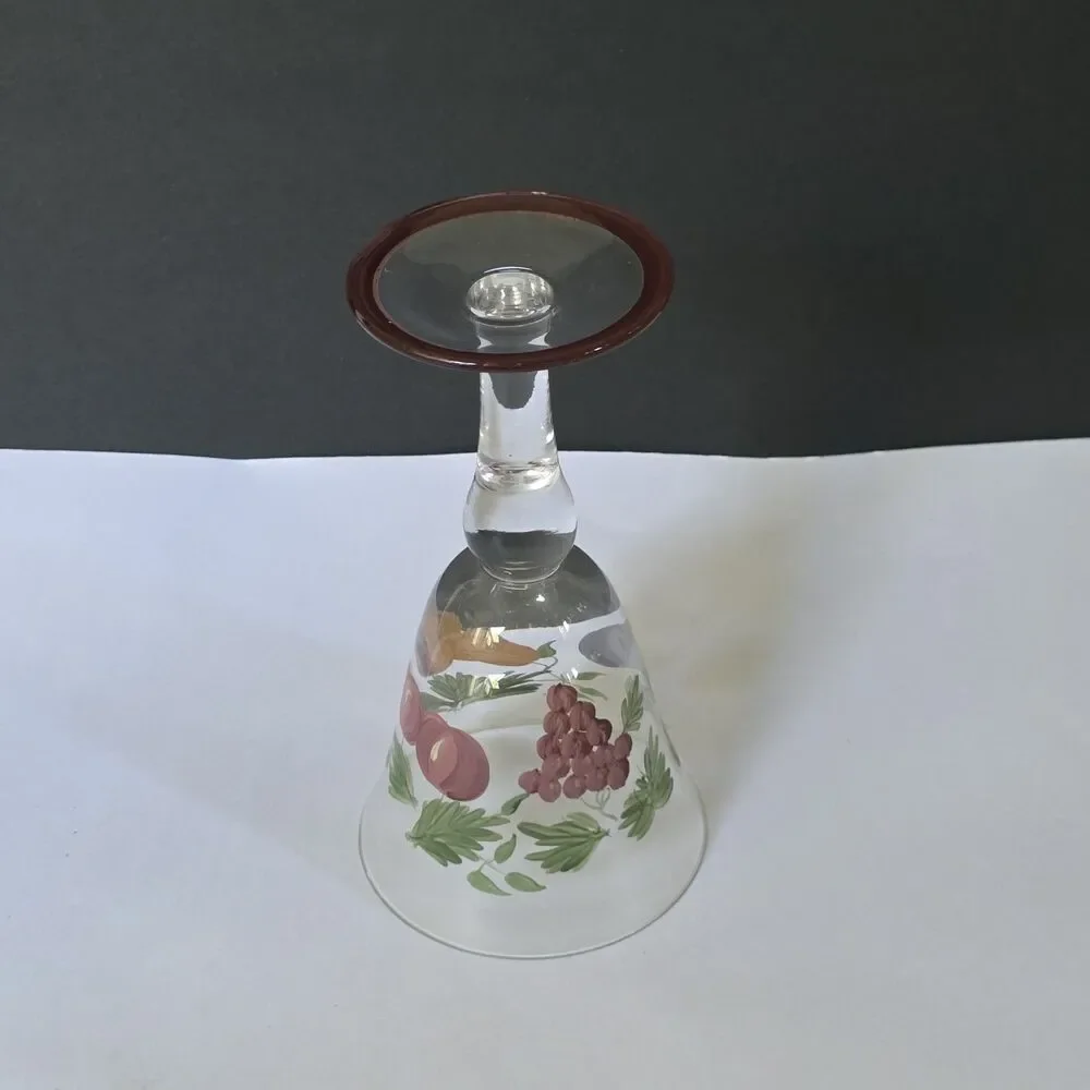 Noble Excellence Napa Valley Fruit Tea Water Wine Glass Hand Painted Goblet