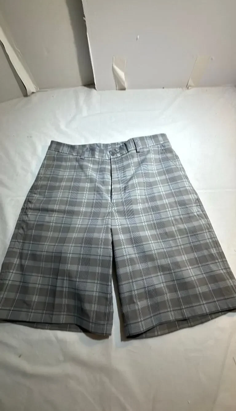 Pebble Beach Performance Plaid Golf Shorts Sz 34