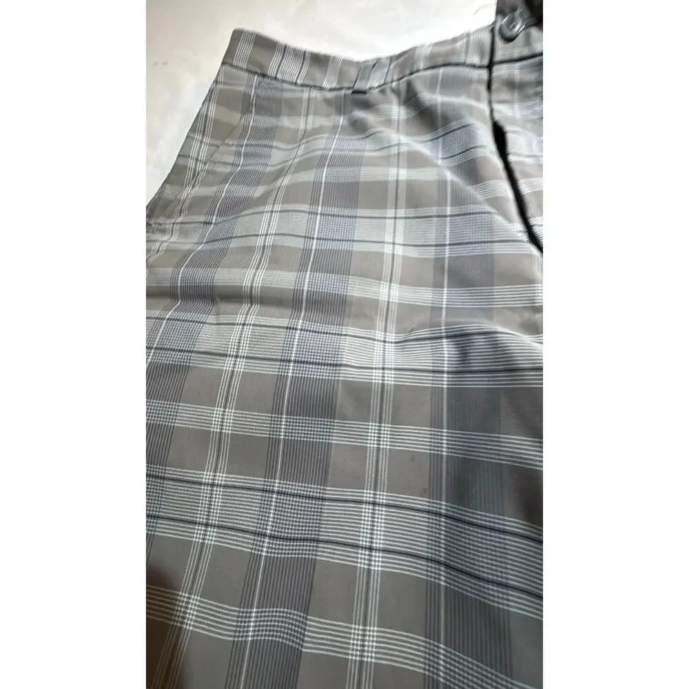 Pebble Beach Performance Plaid Golf Shorts Sz 34