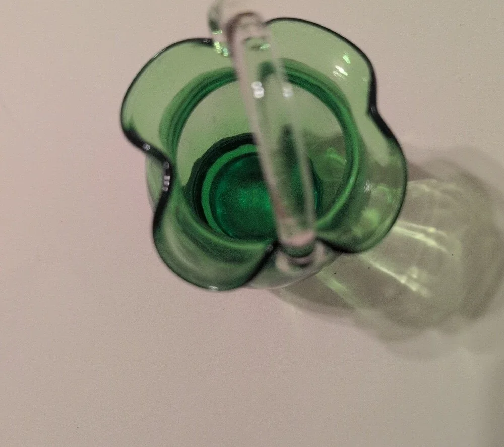 pilgrim glass handblown green