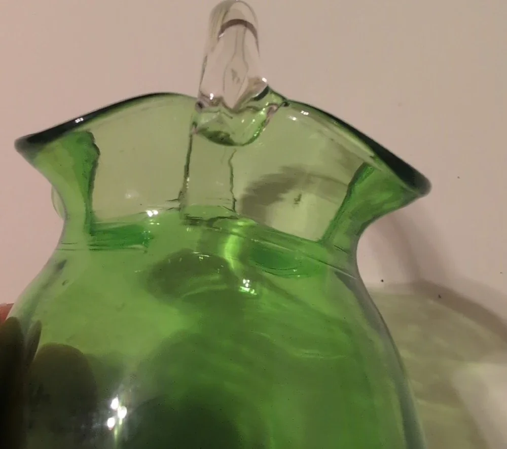 pilgrim glass handblown green