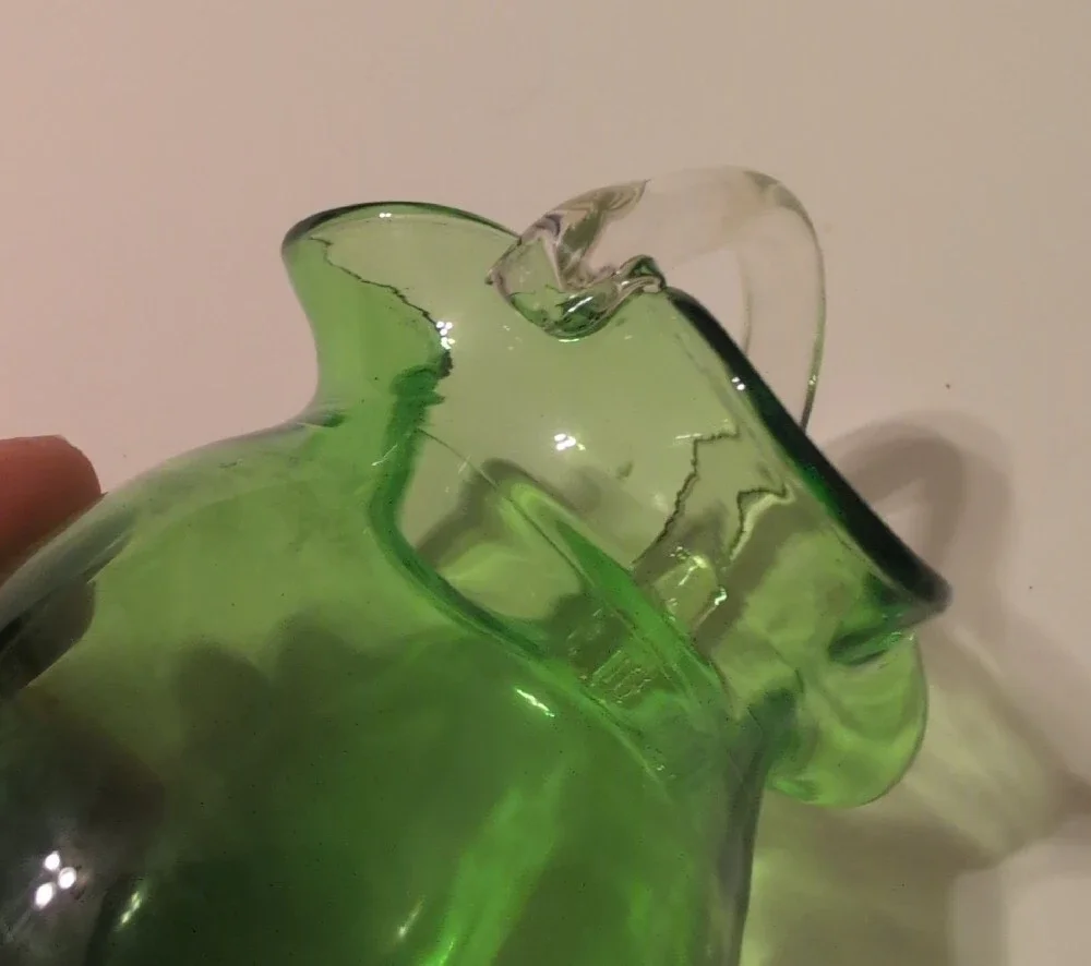 pilgrim glass handblown green