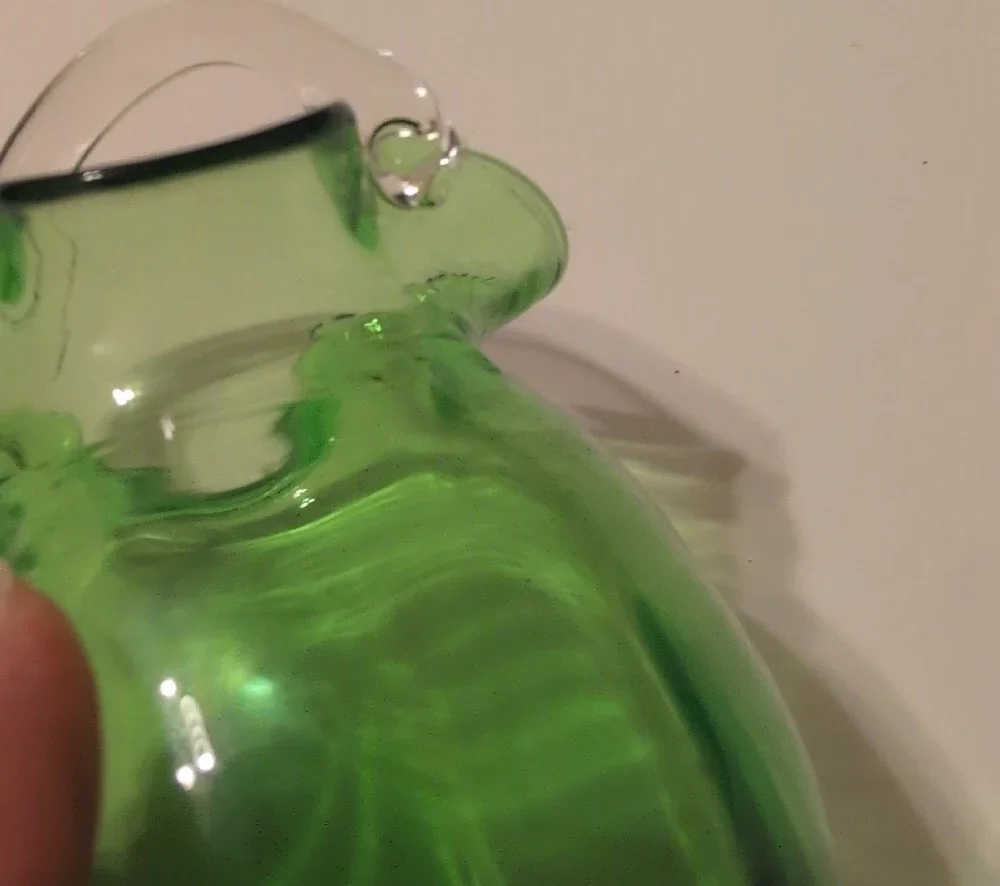 pilgrim glass handblown green