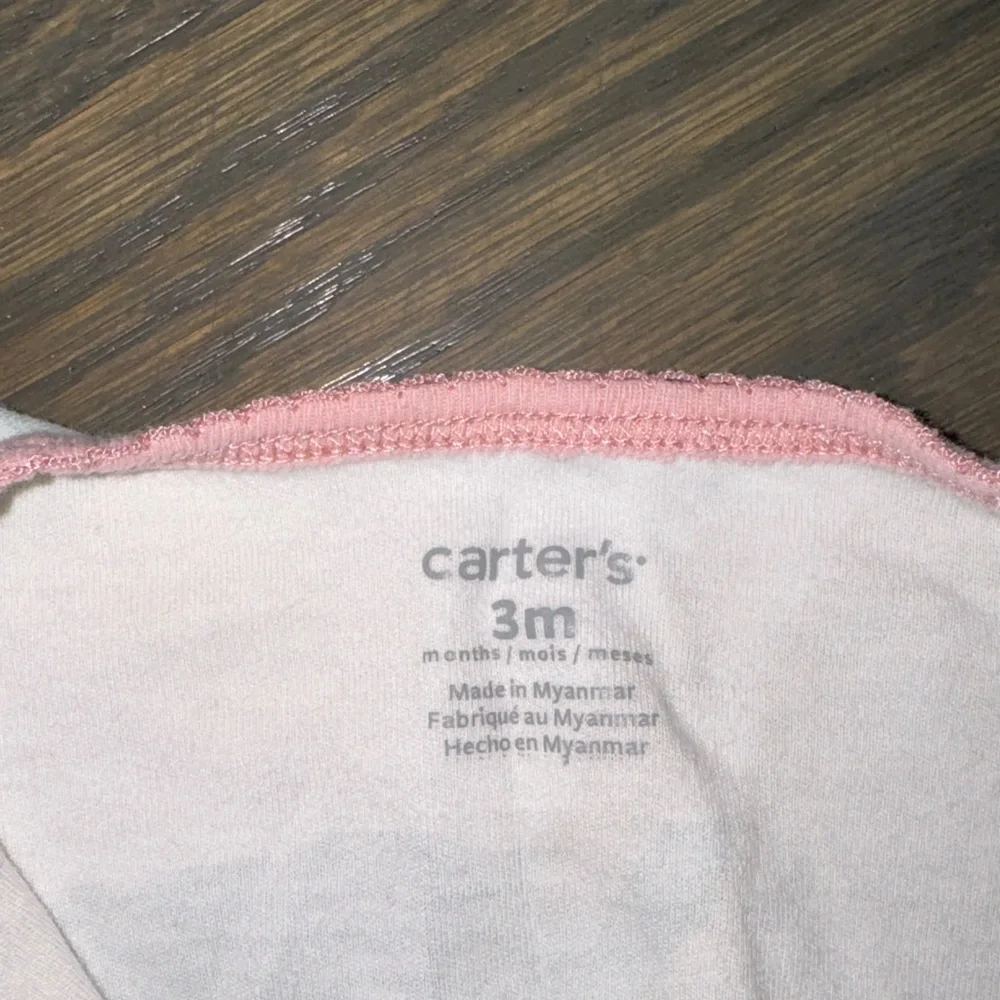 Carter’s Pastel Abstract 2-Way Zip Footie Sleeper Pajamas Baby Girls 3M