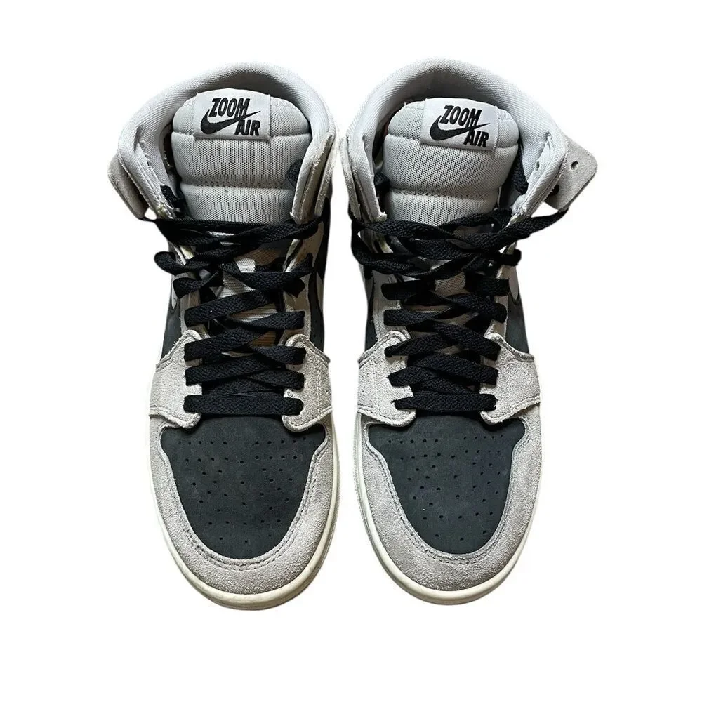 NIKE Air Jordan 1 High Zoom Comfort Black Gray Iron Ore Size 7