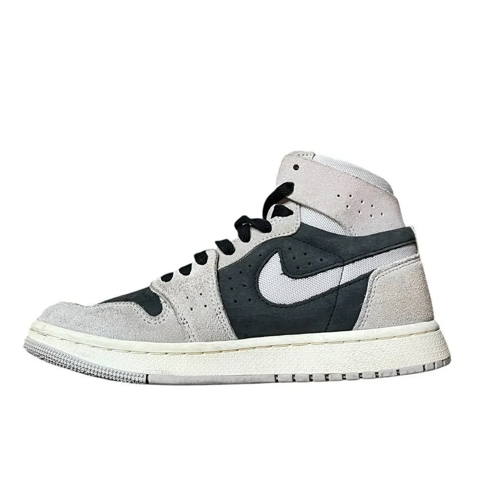 NIKE Air Jordan 1 High Zoom Comfort Black Gray Iron Ore Size 7