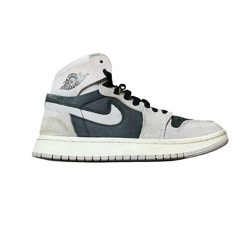 NIKE Air Jordan 1 High Zoom Comfort Black Gray Iron Ore Size 7